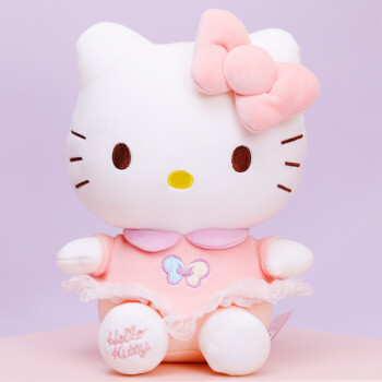 HelloKitty正版凯蒂猫公仔猫咪玩偶安抚毛绒玩具布娃娃